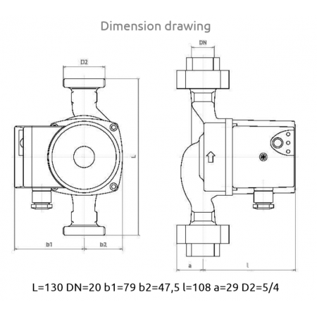 NMT PLUS SAN 20/40-130  circulating pump